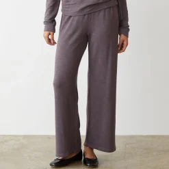 MONROW Supersoft Crop Straight Leg Sweat DUSTYPLUM Best